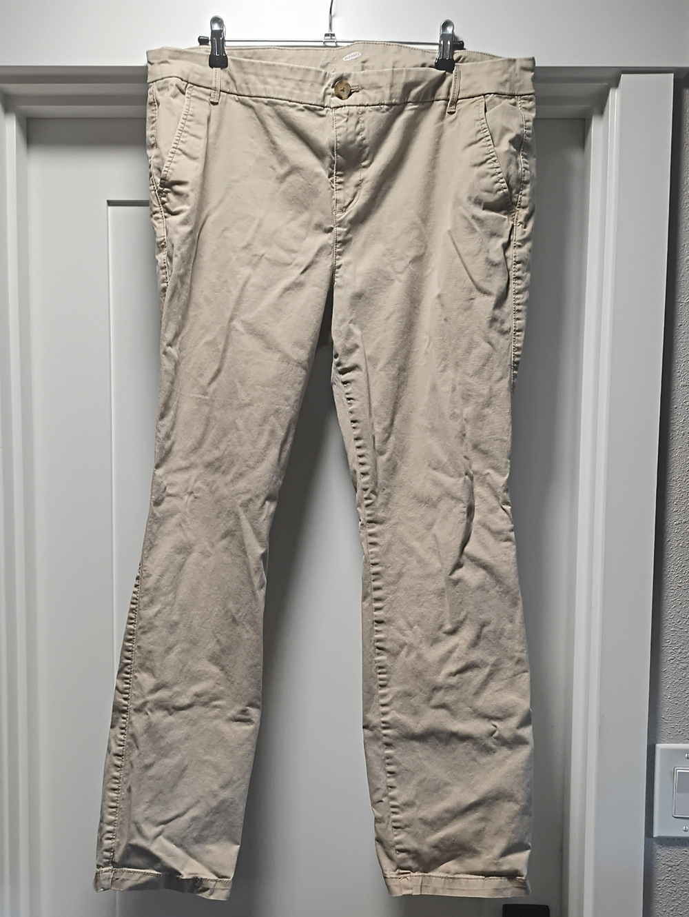 Old Navy Tan Straight-Leg Chino Pants